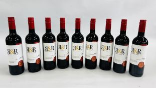 9 X BOTTLES ROBERTS & REEVES AUSTRALIAN SHIRAZ.