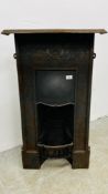 A VINTAGE CAST IRON FIRE PLACE BOXED AS NEW.