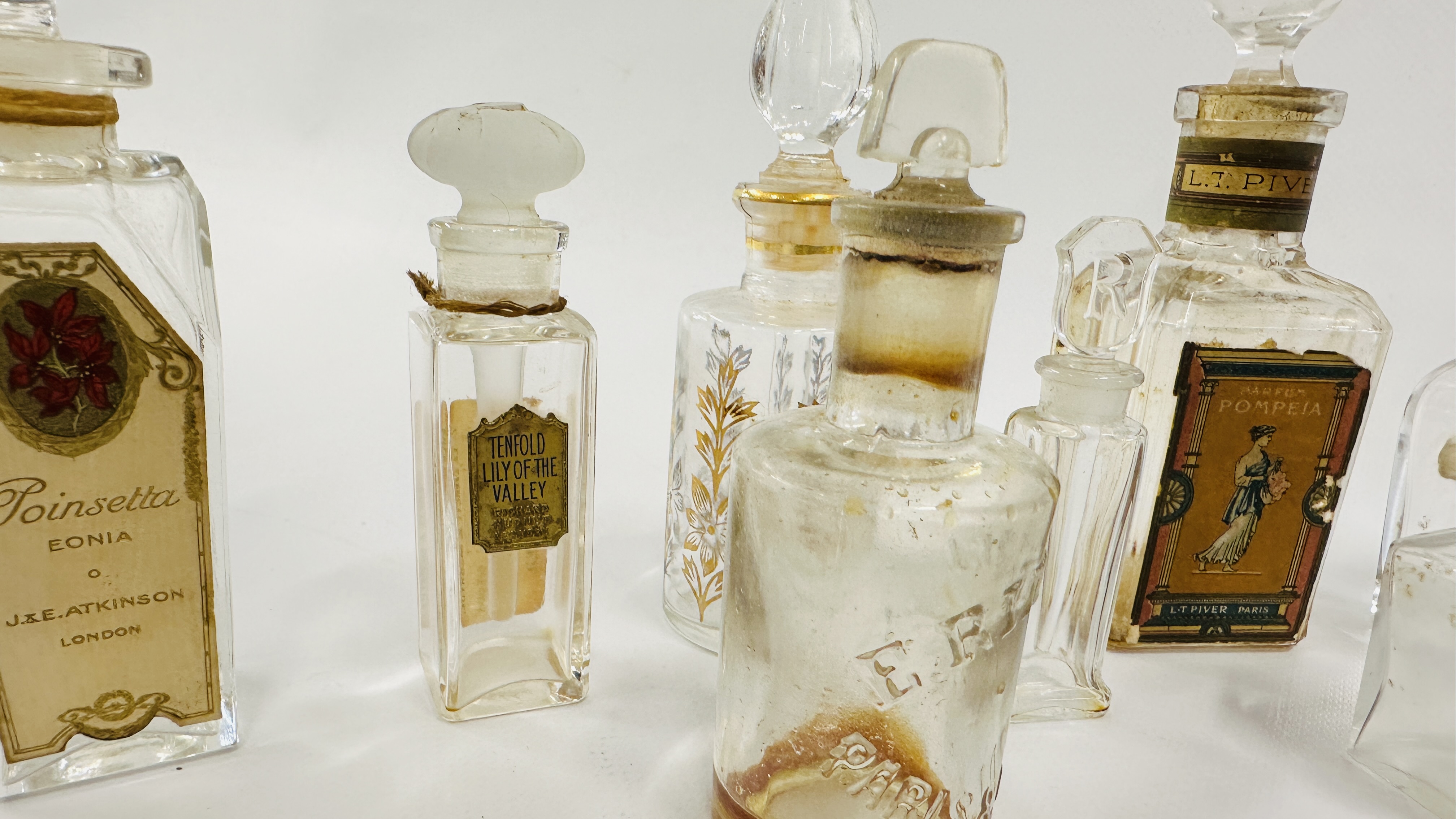 A COLLECTION OF ANTIQUE BRANDED SCENT BOTTLES, TO INCLUDE BACCARAT FRANCE WITH ORIGINAL LABEL. - Image 3 of 11