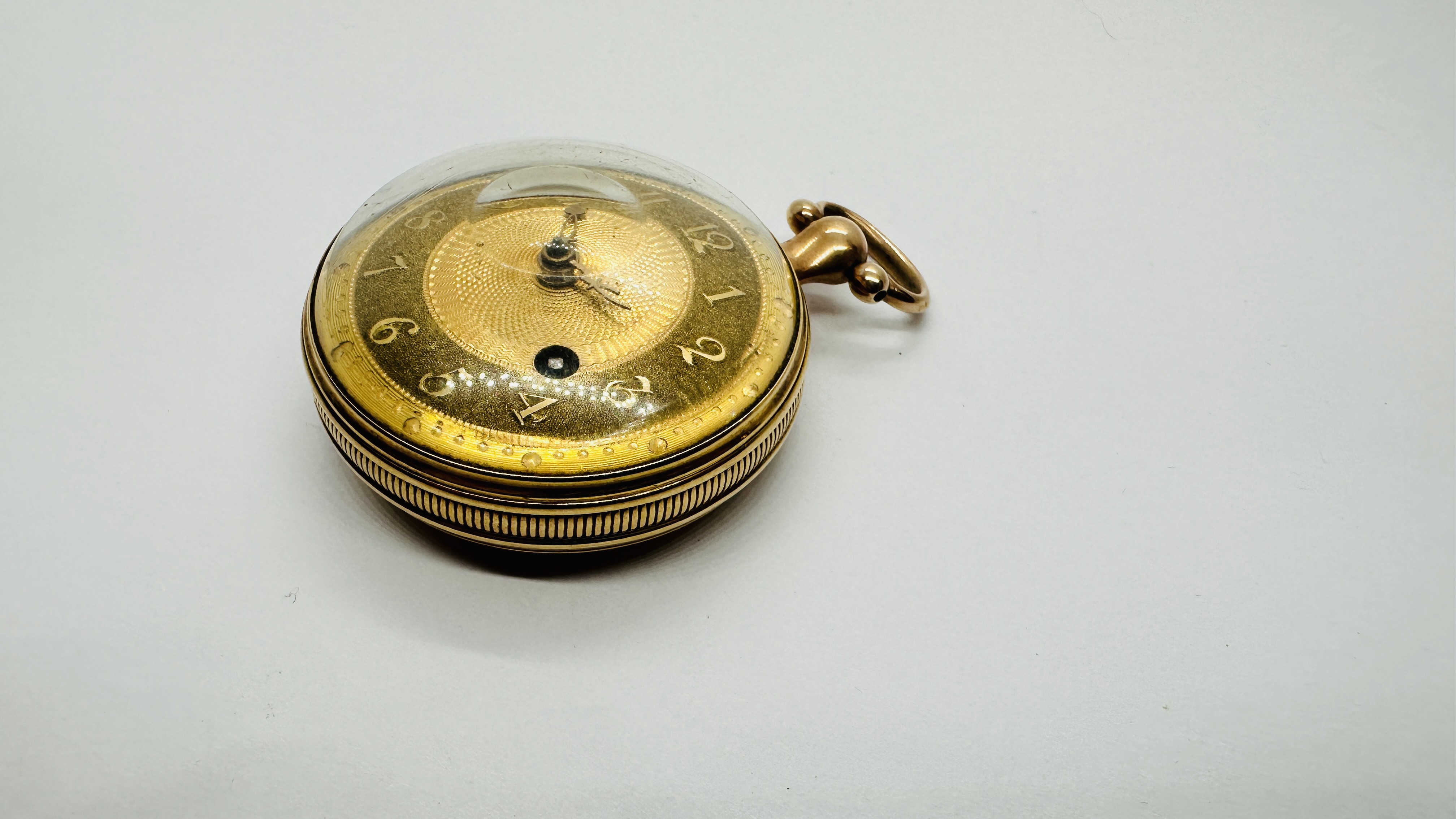 AN ANTIQUE 18CT GOLD CASED GENTS POCKET WATCH FUSSEE VERGE MOVEMENT INSCRIBED PAINGER? HOLBORN HILL - Image 4 of 33