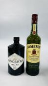 1 X 700ML HENDRICKS GIN & 1 X 700ML JAMESON IRISH WHISKY.