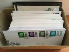STAMPS: BOX WITH GB DEFINITIVE FIRST DAY COVERS 1996-2023,