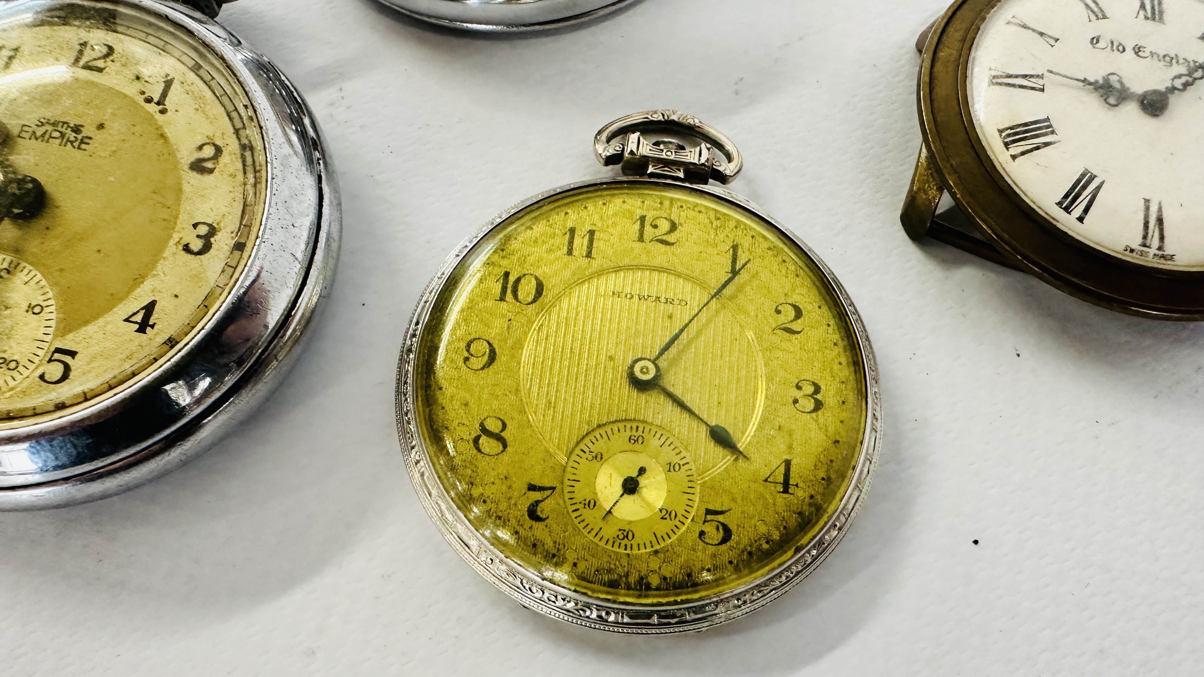 A GROUP OF THREE POCKET WATCHES TO INCLUDE SMITHS EMPIRE, - Image 3 of 10