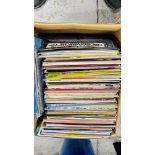 A BOX OF MIXED RECORDS MANY EASY LISTENING AND COUNTRY EXAMPLES.