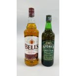 1 X 1 LITRE BELLS ORIGINAL SCOTCH WHISKY + 1 X 700ML STONES ORIGINAL GINGER WINE.