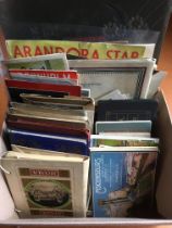 EPHEMERA: BOX OF GUIDES, BROCHURES ETC FROM A CONTINENTAL TOUR, SOME SHIPPING INTEREST.