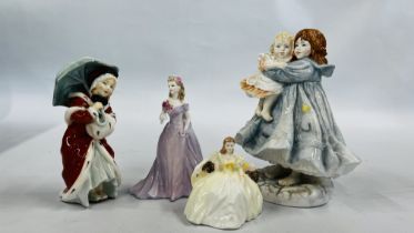 A ROYAL WORCESTER LIMITED EDITION CABINET ORNAMENT 4378/9500 "LOVE",