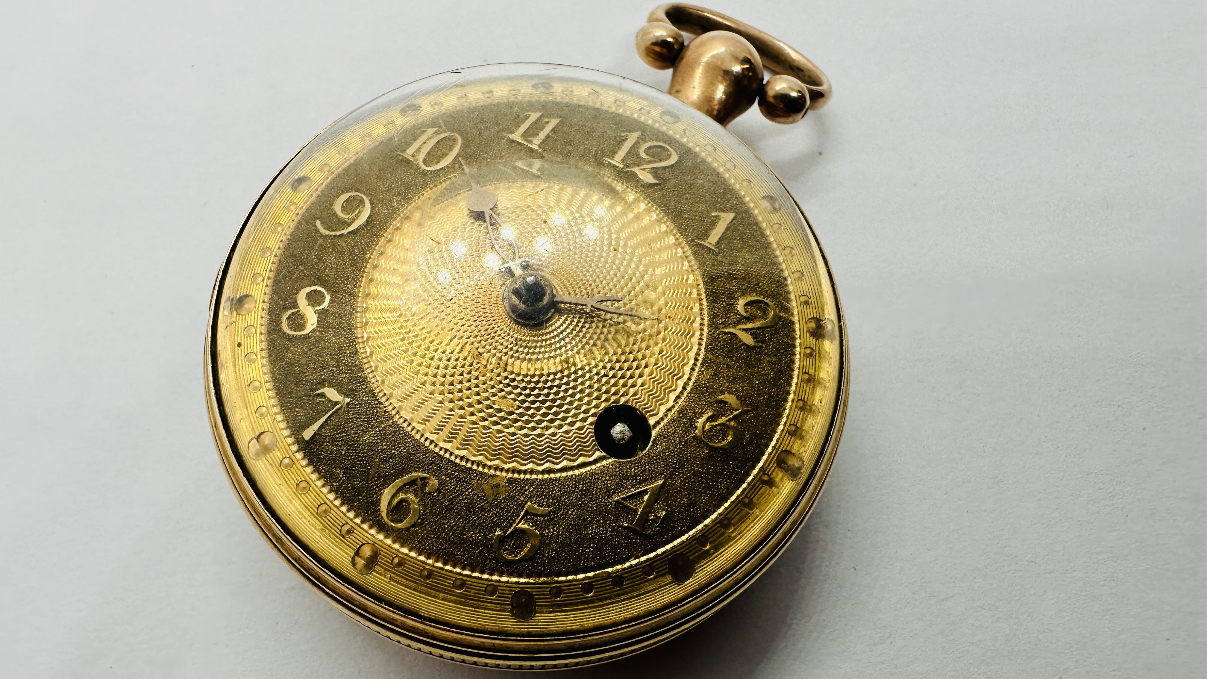 AN ANTIQUE 18CT GOLD CASED GENTS POCKET WATCH FUSSEE VERGE MOVEMENT INSCRIBED PAINGER? HOLBORN HILL - Image 2 of 33