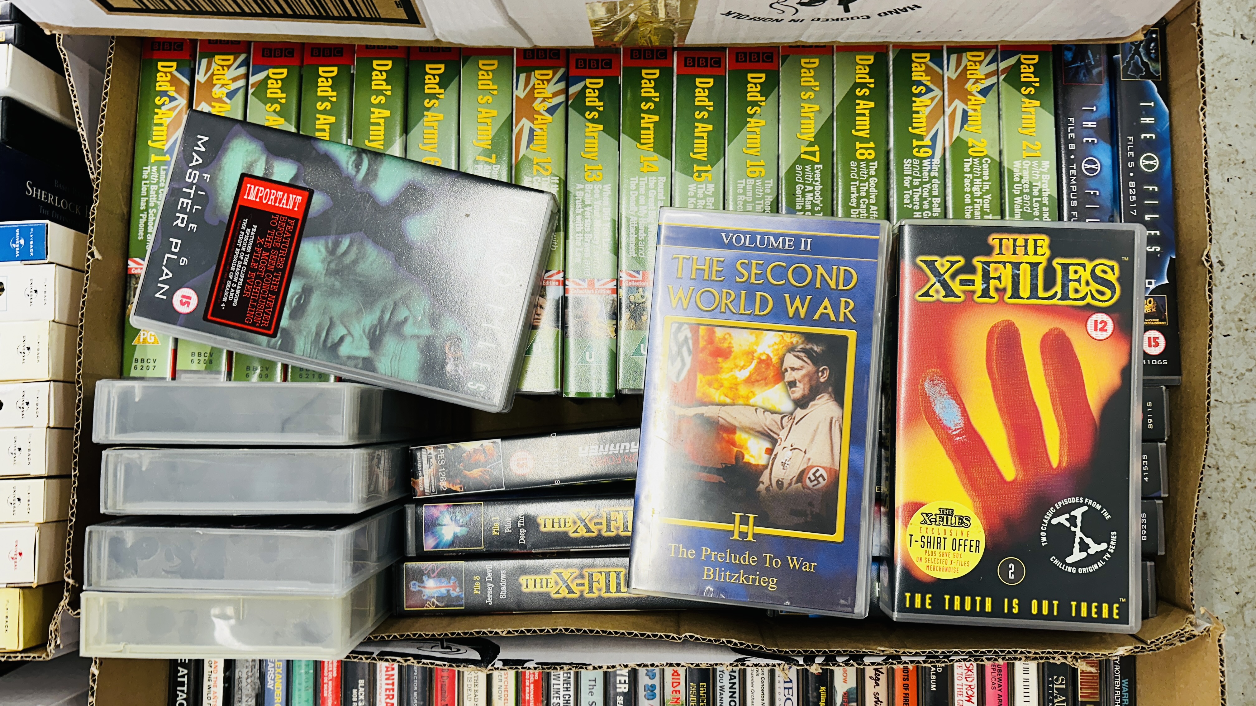 A LARGE COLLECTION OF DVD'S, CD'S, AUDIO CASSETTES AND VIDEOS TO INCLUDE INSPECTOR MORSE, - Image 10 of 12