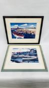 TWO FRAMED LEWIS LTD EDITION PRINTS "SEAL TRIP III" 226/500, "WHELK HOUSES BRANCASTER" 14/500,