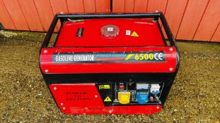 POWERSTORM 6500 GASOLINE GENERATOR - SOLD AS SEEN.