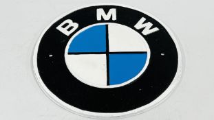 (R) BMW WALL PLAQUE CAST IRON.