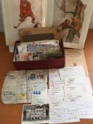 STAMPS: SMALL BOX COVERS AND CARDS, STAMPS WITH MINT SYRIA, WW2 PRISONER OF WAR CARDS,
