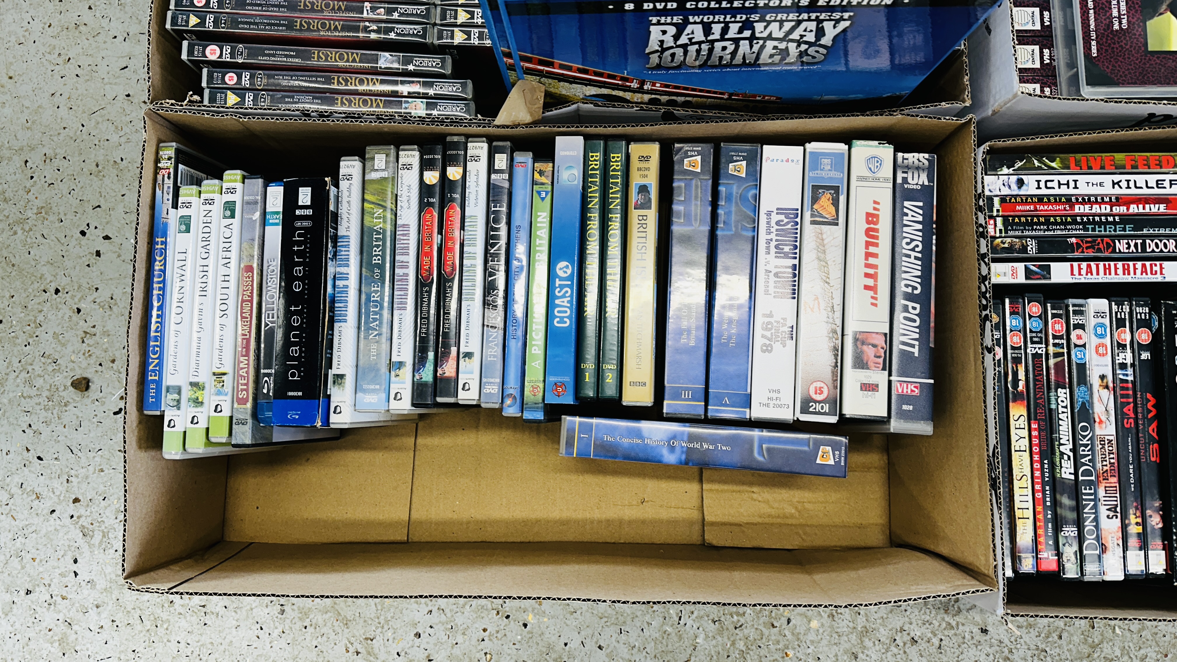 A LARGE COLLECTION OF DVD'S, CD'S, AUDIO CASSETTES AND VIDEOS TO INCLUDE INSPECTOR MORSE, - Image 3 of 12