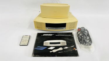 A BOSE WAVE MUSIC SYSTEM MODEL AWRCC6 COMPLETE WITH INSTRUCTIONS AND REMOTE PLUS BOSE WAVE DAB