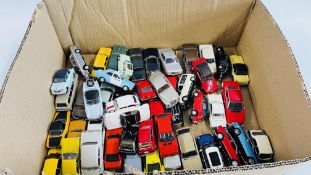 A COLLECTION OF 50 ASSORTED DIE-CAST MODEL VEHICLES TO INCLUDE TROFEU,