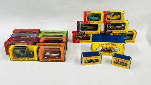 A COLLECTION OF 20 MATCHBOX MODELS OF YESTERYEAR DIE-CAST MODELS TO INCLUDE VINTAGE AND MODERN