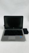 HP ELITEBOOK 840 LAPTOP CORE i5 COMPLETE WITH CHARGER & HP ULTRASLIM DOCKING STATION - NO OPERATING