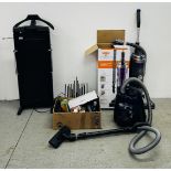 HOME ELECTRICALS TO INCLUDE VAX AIRSTRETCH PET MAX BAGLESS VACUUM CLEANER, CORBY 7700 TROUSER PRESS,