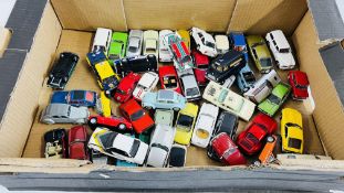 A COLLECTION OF 50 ASSORTED DIE-CAST MODEL VEHICLES TO INCLUDE TROFEU AND LLEDO EXAMPLES ETC.