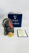 A ROYAL DOULTON SPECIAL EDITION 2639/3000 D 7149 "THE TURKEY" SPECIALLY COMMISSIONED BY BERNARD