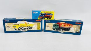 2 X CORGI CLASSICS SHELL AND BP DIE-CAST MODEL TANKERS IN ORIGINAL PRESENTATION BOXES ALONG WITH A