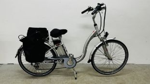 A PYTHON METRO 6 SPEED STEP THROUGH ELECTRIC BICYCLE COMPLETE WITH CHARGER,