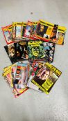 2 X BOXES CONTAINING VINTAGE COMICS TO INCLUDE VICTORS AND TIGER EXAMPLES + A BOX OF HORROR