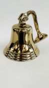 (R) 6" BRASSED ALUMINIUM BELL.