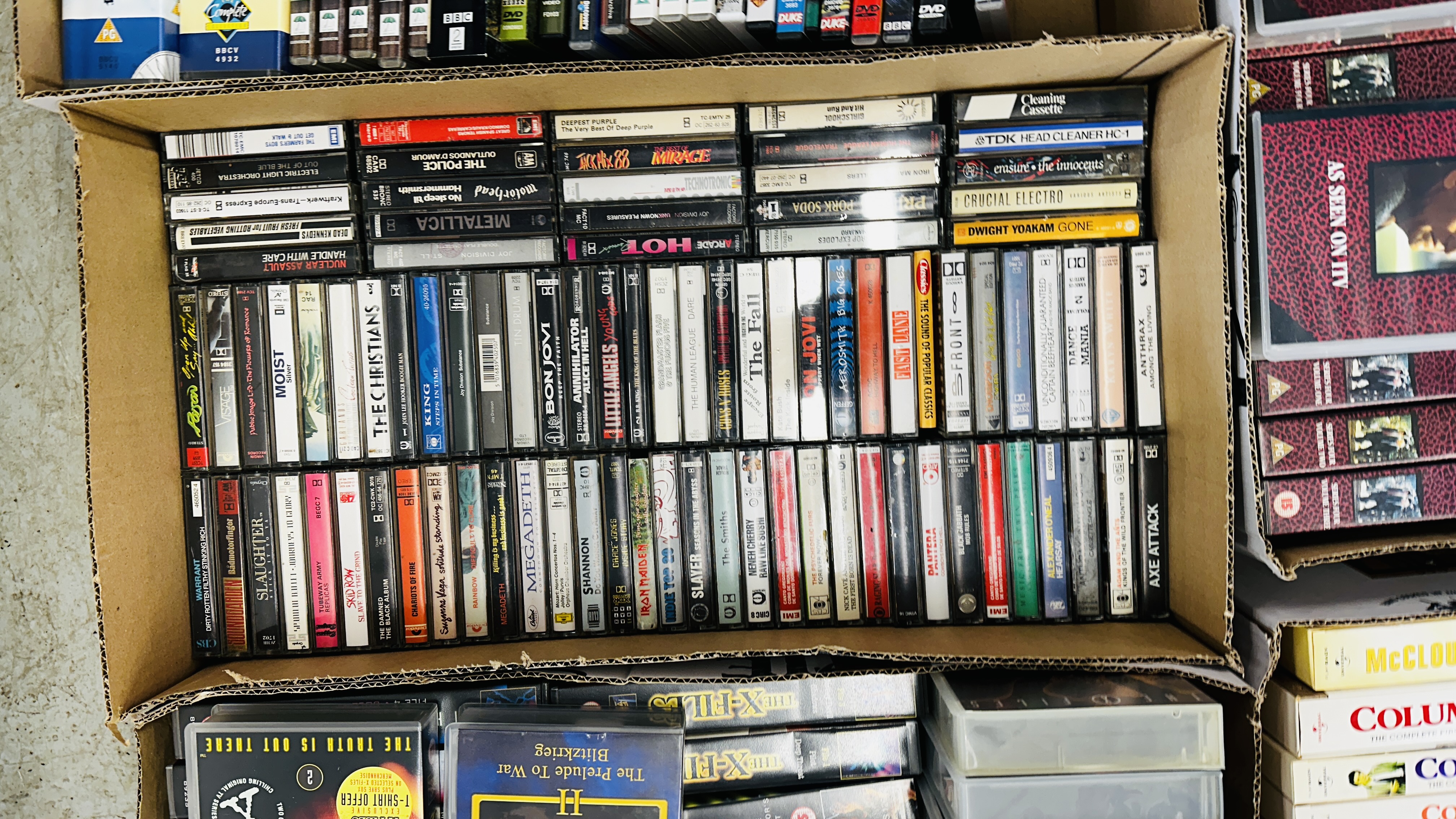 A LARGE COLLECTION OF DVD'S, CD'S, AUDIO CASSETTES AND VIDEOS TO INCLUDE INSPECTOR MORSE, - Image 9 of 12