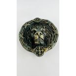 (R) LION HEAD DOOR KNOCKER.