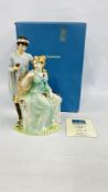 A WEDGWOOD LIMITED EDITION 920/3000 FIGURINE THE CLASSICAL COLLECTION "ADORATION" BOXED WITH