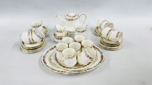 A COLLECTION OF ROYAL ALBERT AND PARAGON "BELINDA" TEA AND COFFEE WARE APPROX 41 PIECES,