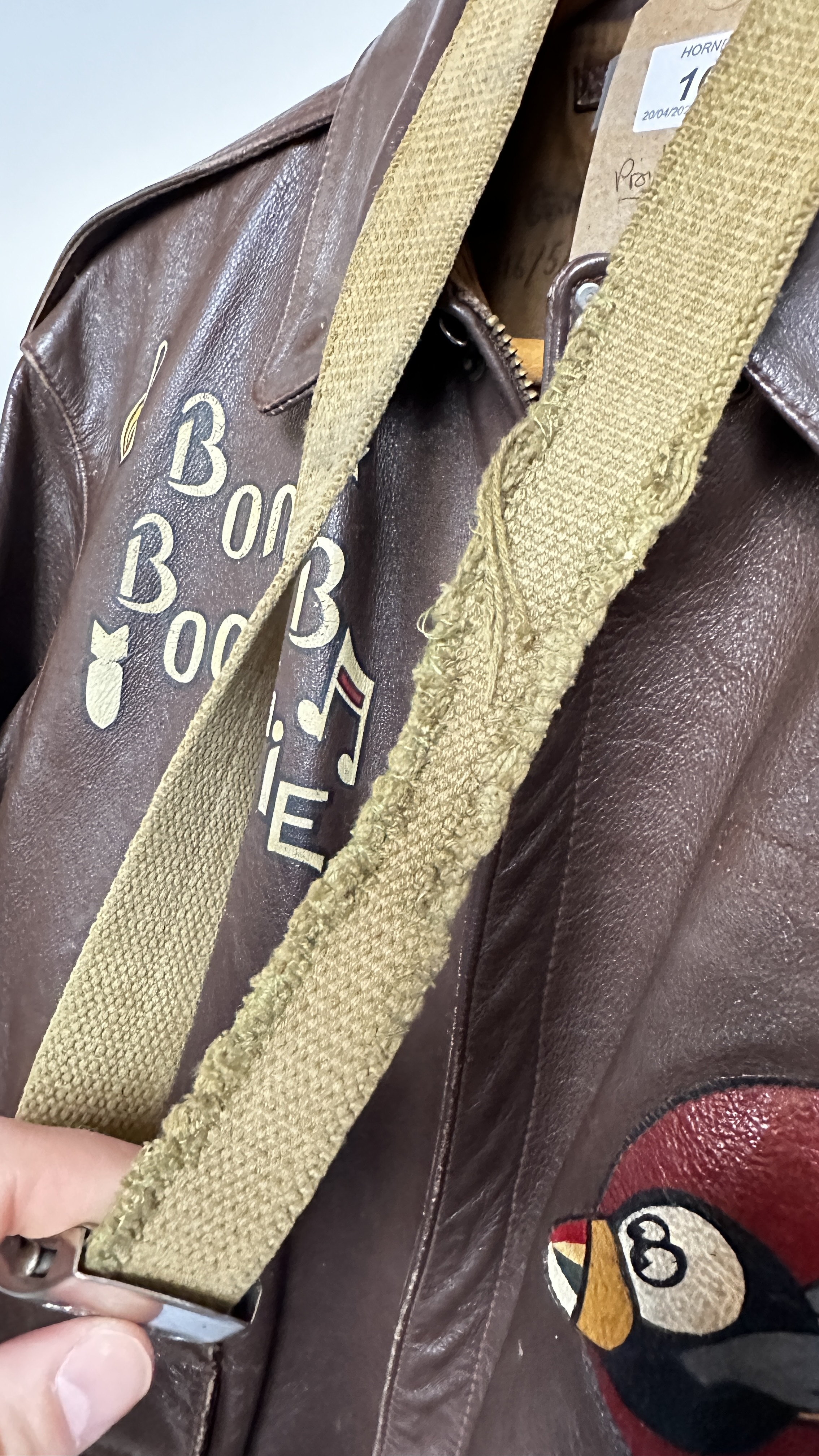 A REPRODUCTION TYPE A2 AMERICAN BROWN LEATHER BOMBER STYLE JACKET BY EASTMAN LEATHER CLOTHING - - Image 20 of 29