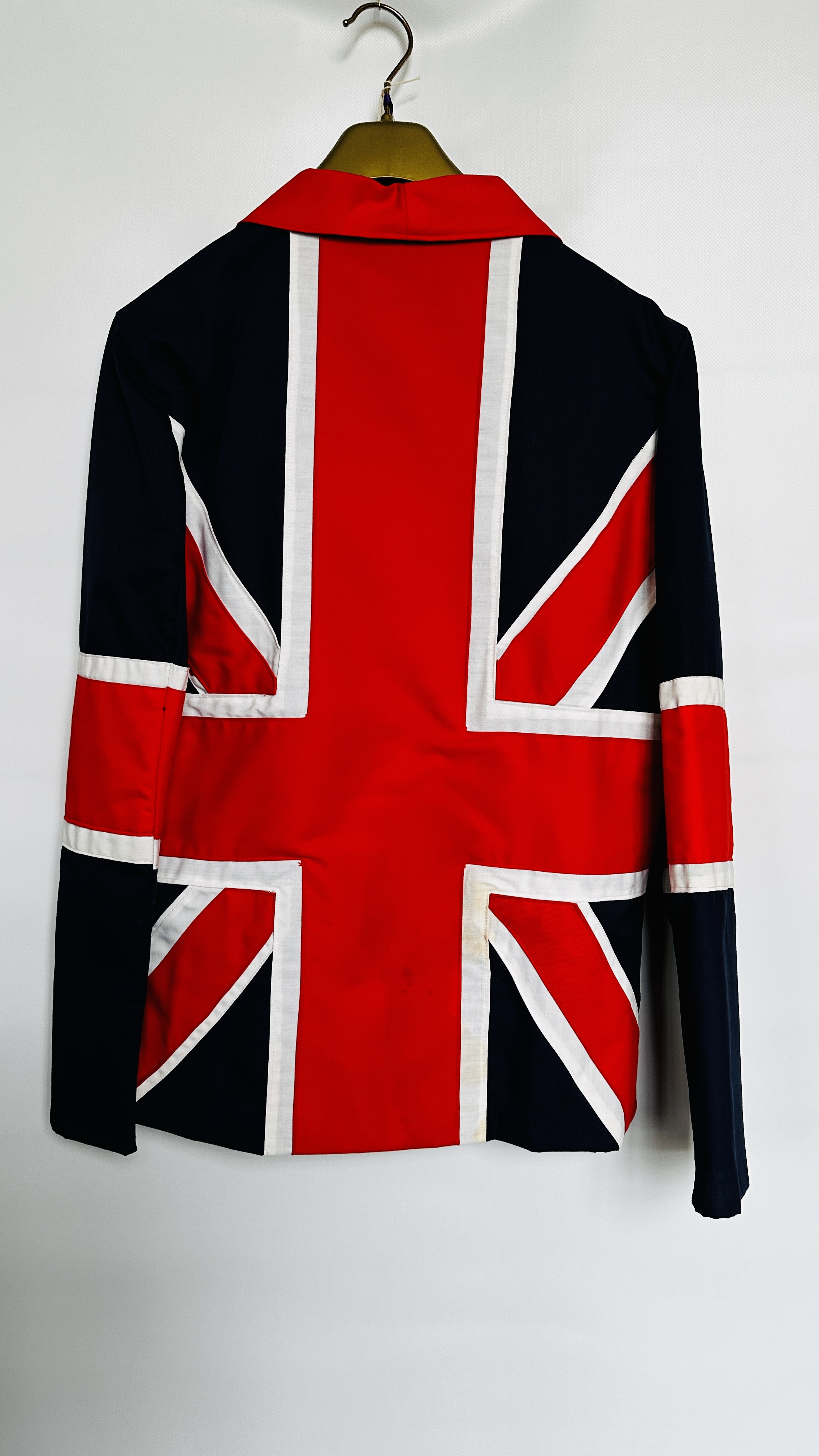 1960S UNION JACKET SUIT, RED TROUSERS - JACKET RED/WHITE/BLUE - A/F CONDITION, SOLD AS SEEN. - Image 7 of 12