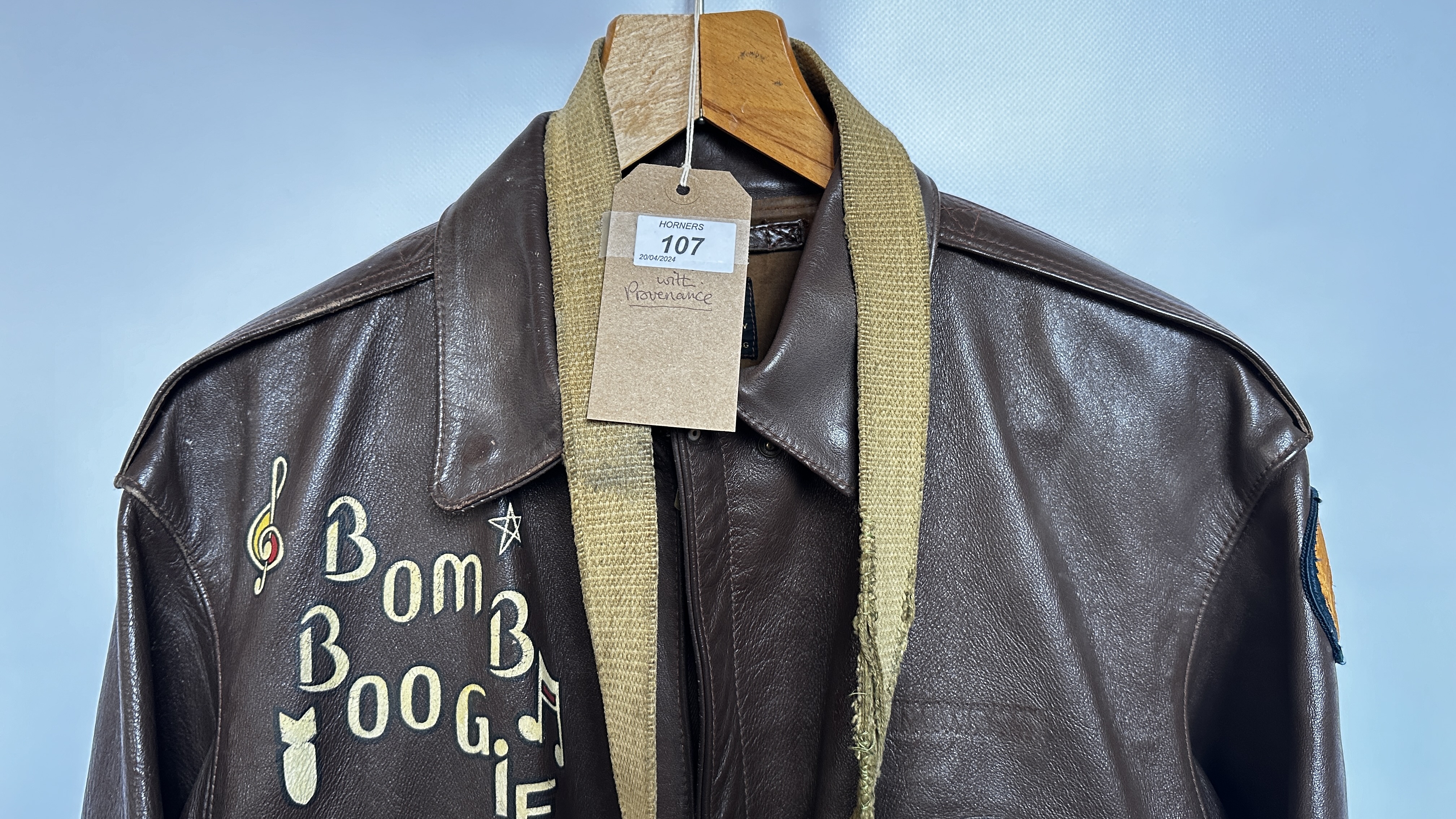 A REPRODUCTION TYPE A2 AMERICAN BROWN LEATHER BOMBER STYLE JACKET BY EASTMAN LEATHER CLOTHING - - Image 5 of 29