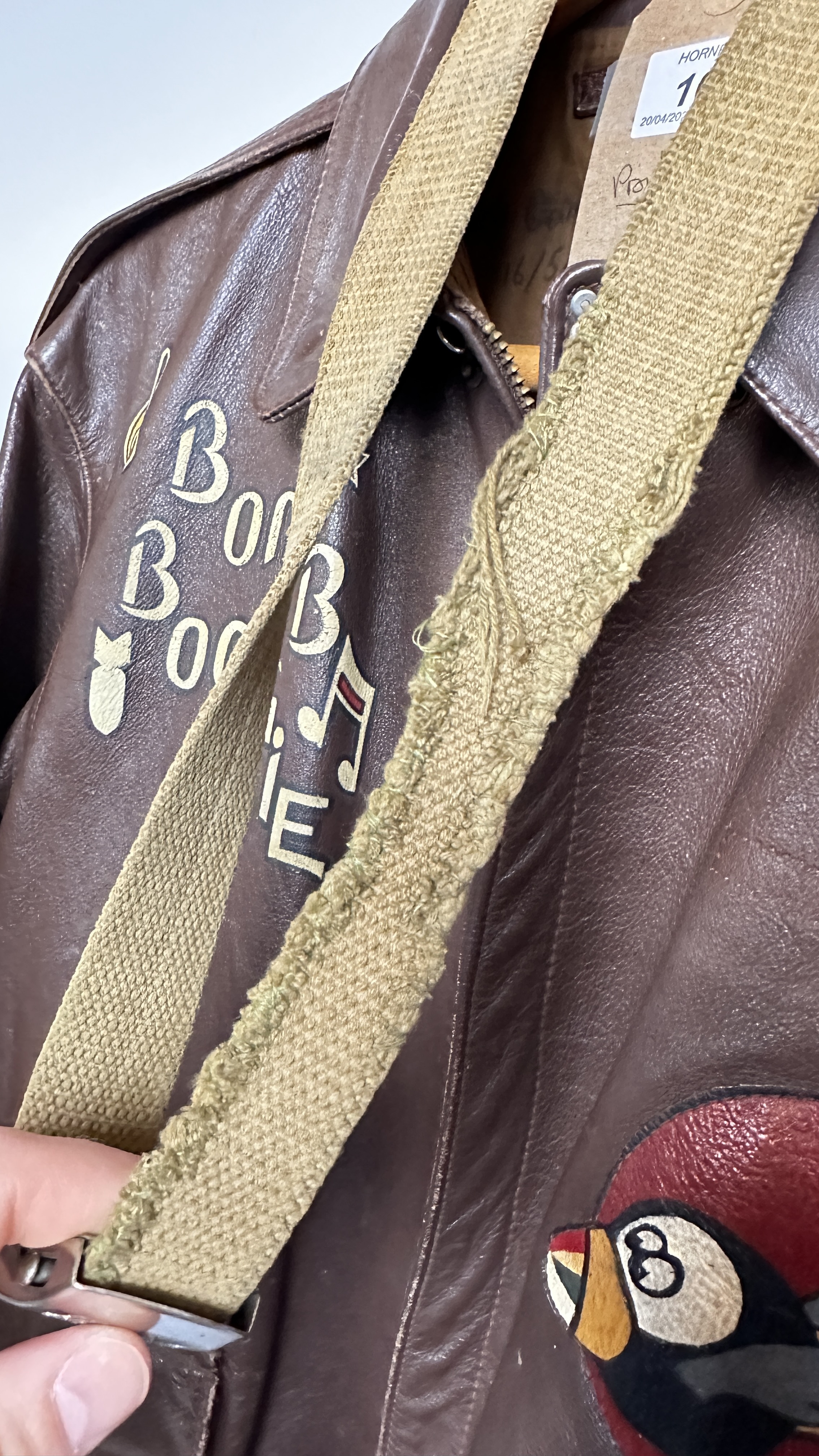 A REPRODUCTION TYPE A2 AMERICAN BROWN LEATHER BOMBER STYLE JACKET BY EASTMAN LEATHER CLOTHING - - Image 21 of 29