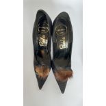 4 PAIRS OF LADY’S SHOES - 1970S RUSSELL & BROMLEY COLOURED CHECK, SIZE 8.