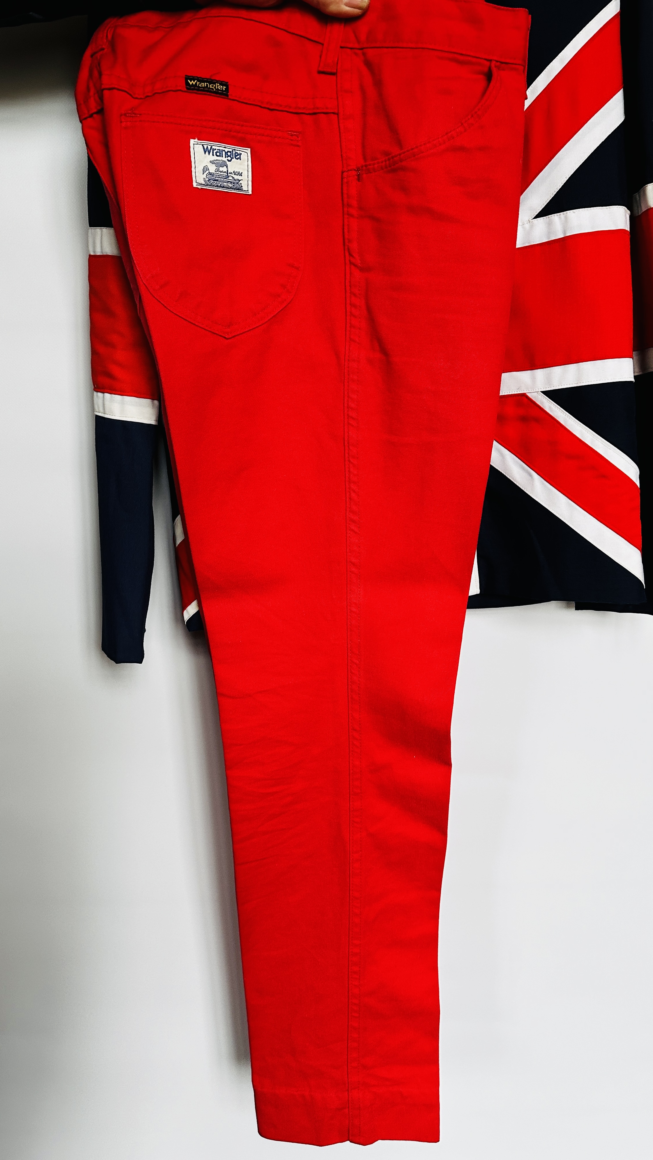 1960S UNION JACKET SUIT, RED TROUSERS - JACKET RED/WHITE/BLUE - A/F CONDITION, SOLD AS SEEN. - Image 11 of 12