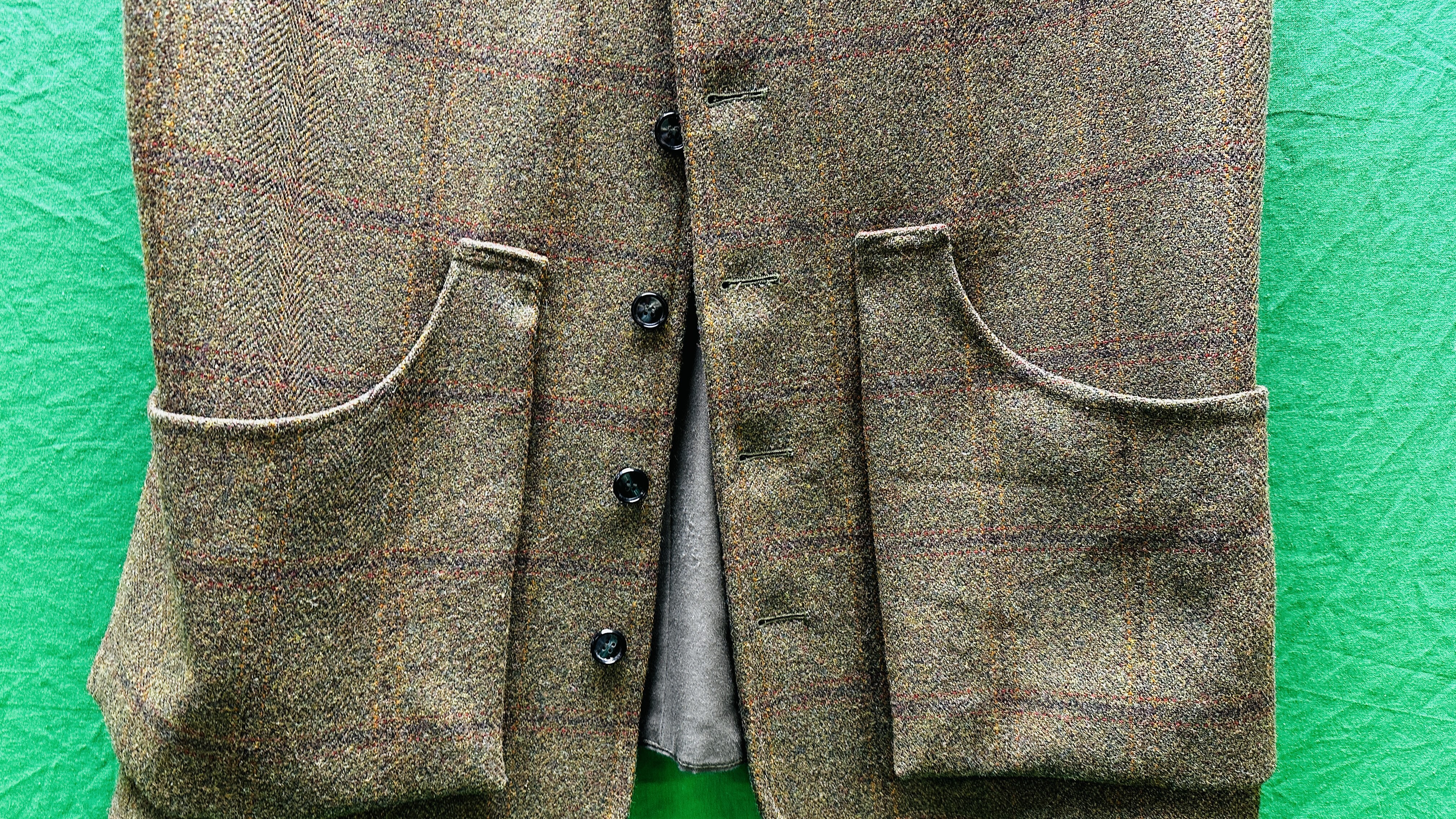 GEORGE GODDARD TWEED WAISTCOAT. - Image 2 of 7