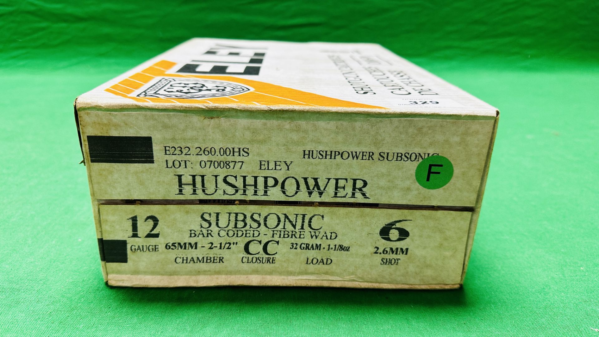250 X ELEY HUSHPOWER SUBSONIC 12 GAUGE 6 SHOT 32 GRM CARTRIDGES - (TO BE COLLECTED IN PERSON BY