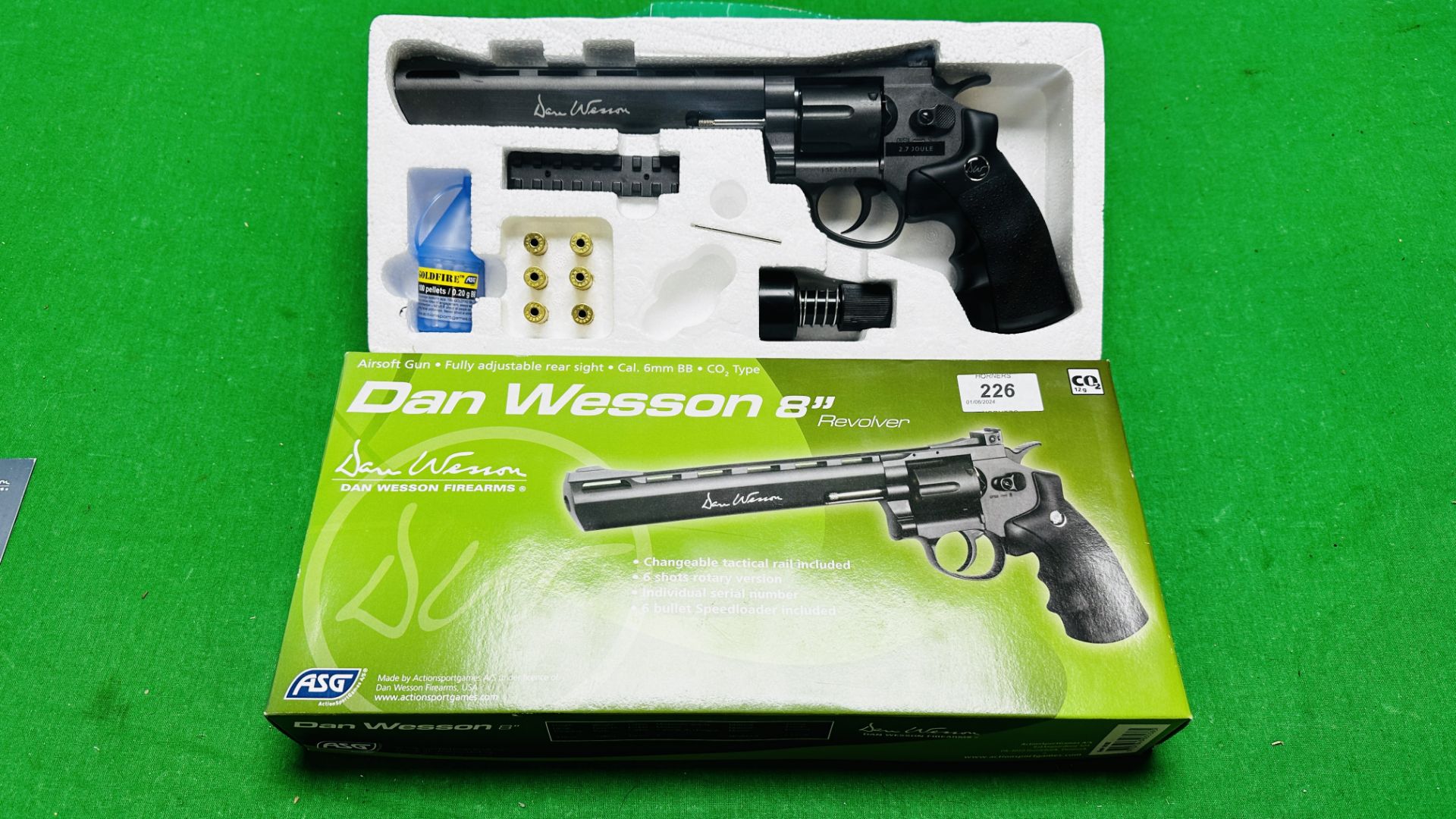 ASG DAN WESSON 8" Co2 6MM BB AIR GUN 6 SHOT REVOLVER - (ALL GUNS TO BE INSPECTED AND SERVICED BY