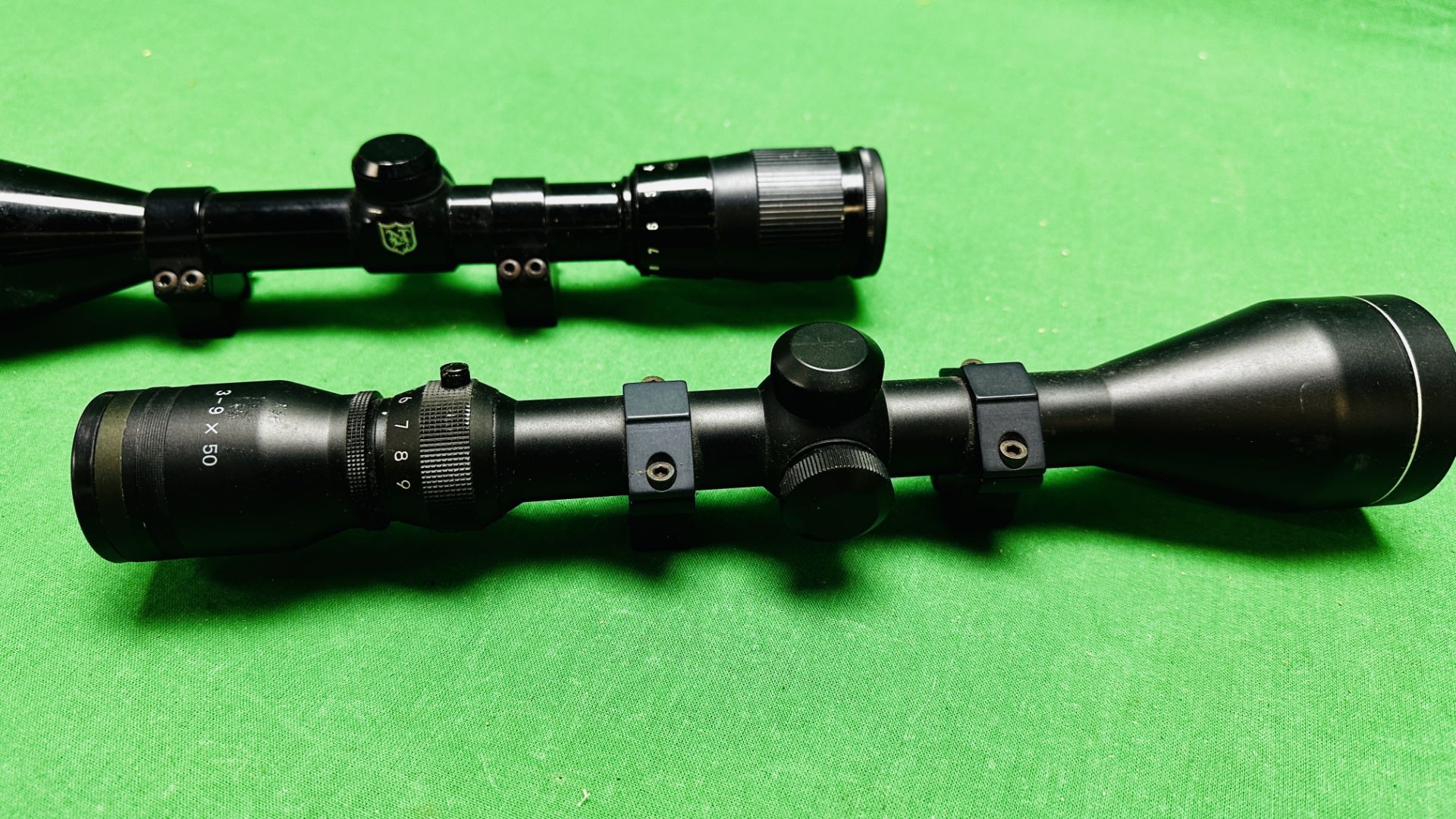 TWO RIFLE SCOPES TO INCLUDE NIKKO STIRLING PLATINUM 4-12X50 WA WITH MOUNTS AND ONE OTHER 3-9X50 - Image 2 of 8