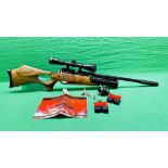 DAYSTATE AIRWOLF MCT DIGITAL PCP MULTI SHOT AIR RIFLE COMPLETE WITH 4 10 SHOT MAGAZINES,