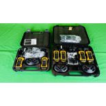 6 X MOTOROLA WALKIE TALKIE RADIO'S CASED WITH CHARGERS AND ACCESSORIES (2 CASES).