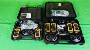 6 X MOTOROLA WALKIE TALKIE RADIO'S CASED WITH CHARGERS AND ACCESSORIES (2 CASES).
