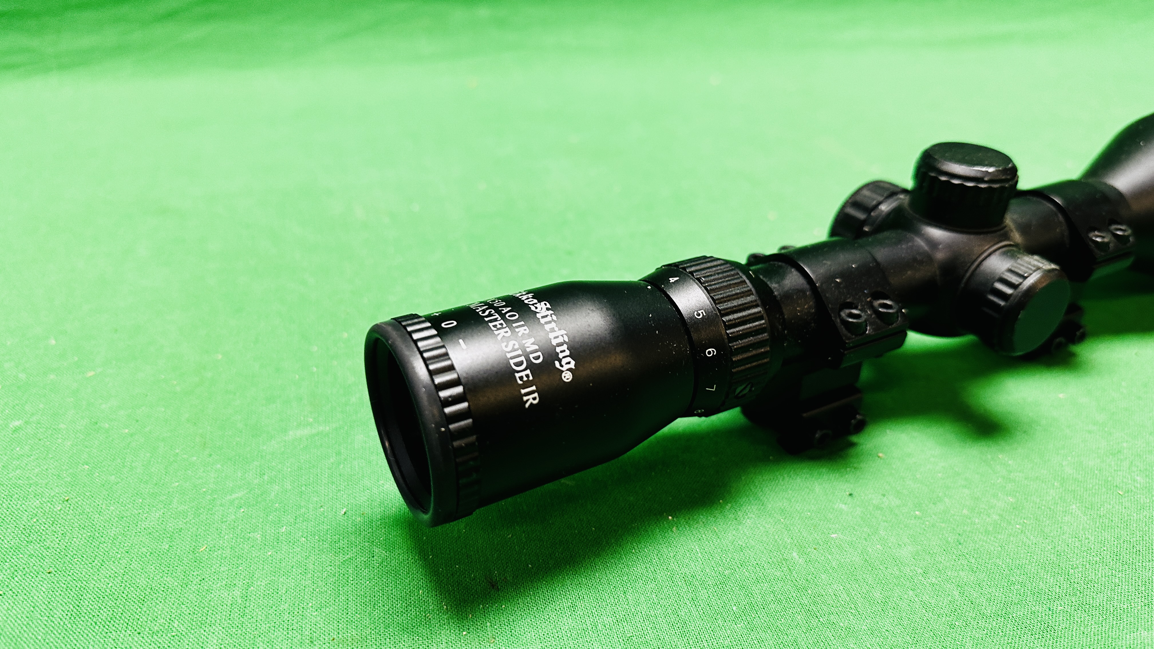 NIKKO STIRLING MOUNTMASTER 4-12X50 AO IR MD SCOPE WITH MOUNT. - Image 2 of 9