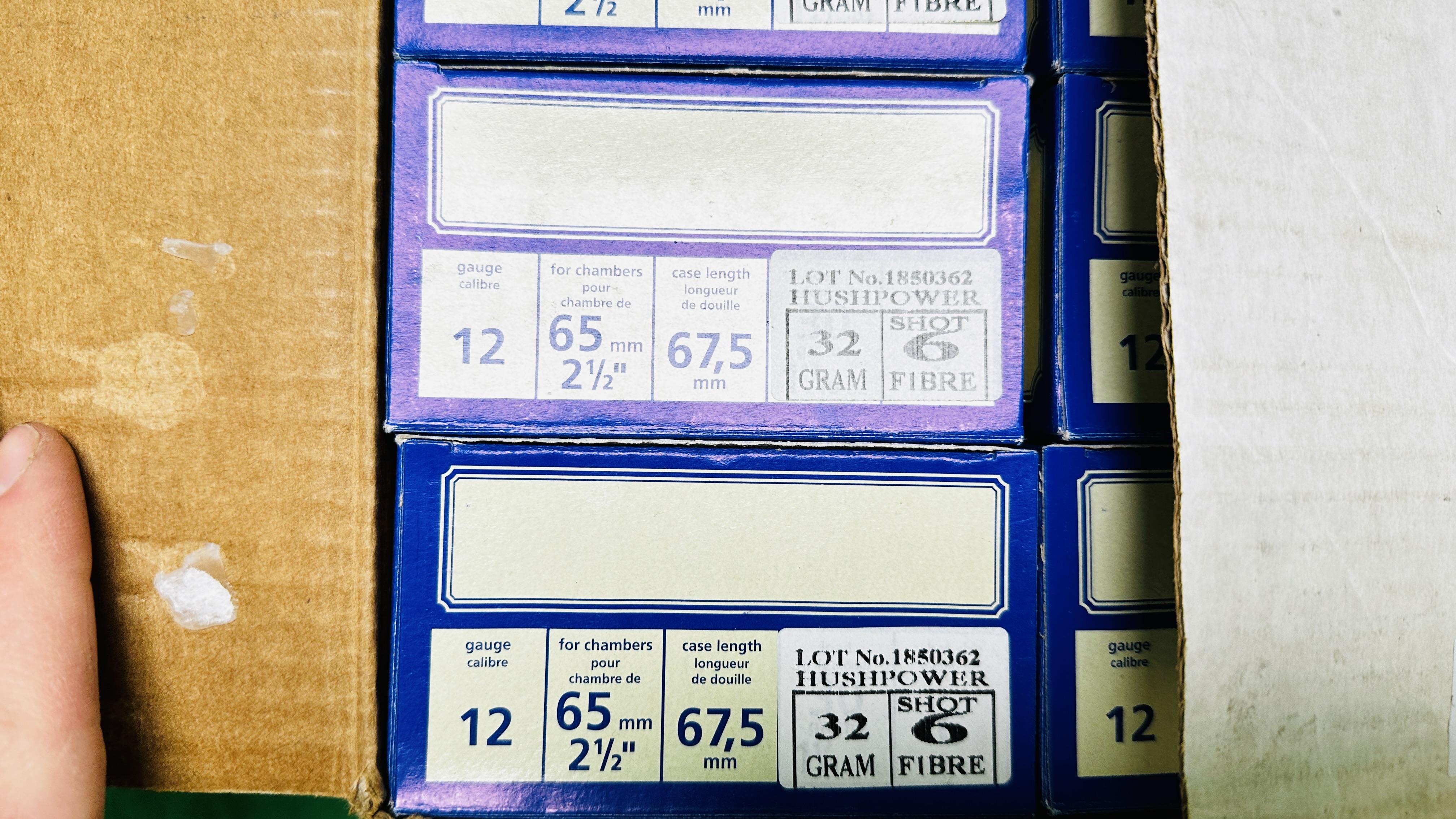 250 X HUSHPOWER SUBSONIC 12 GAUGE 32 GRM 6 SHOT FIBRE CARTRIDGES - (TO BE COLLECTED IN PERSON BY - Image 2 of 2