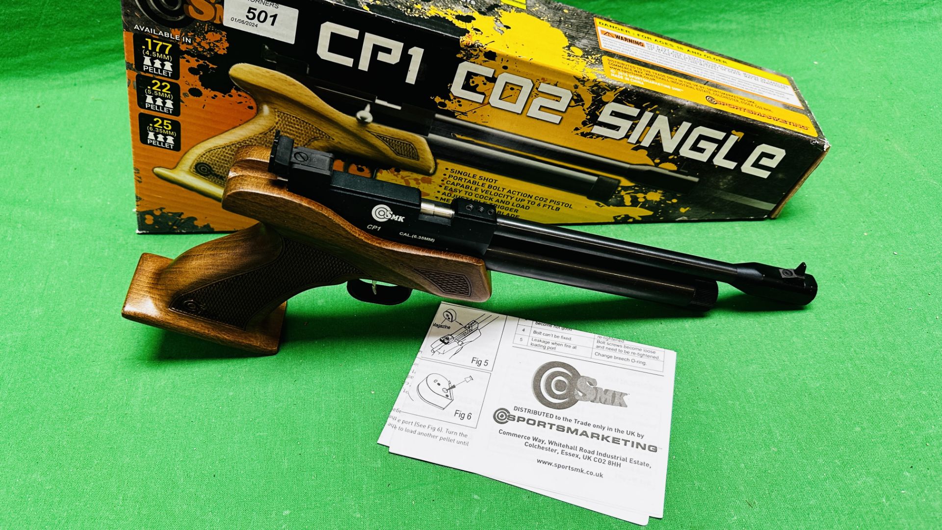 SMK CP1 Co2 SINGLE SHOT . - Image 2 of 9