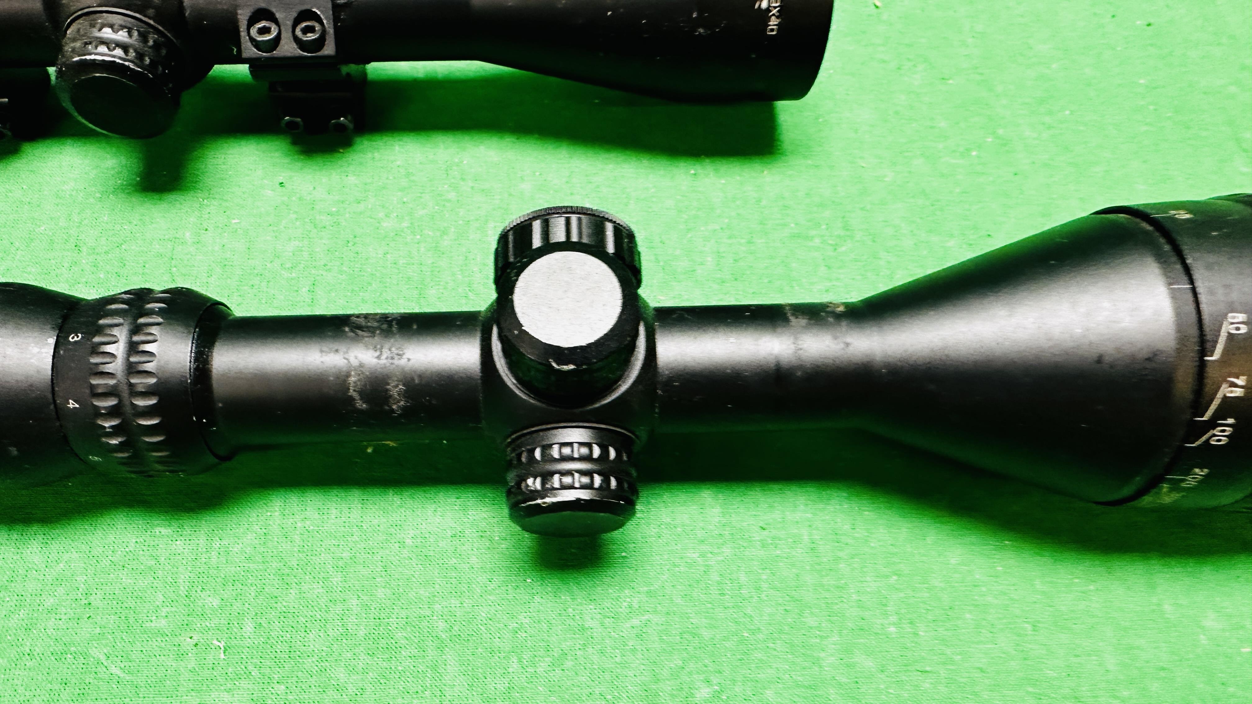 TWO HAWKE RIFLE SCOPES TO INCLUDE SPORT HD 3-9X40 WITH MOUNTS AND SPORT HD 3-9X50 AO MILL DOT IR. - Bild 3 aus 8